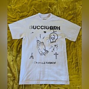 Gucci Ghost White Tee with Black Graphic NWOT